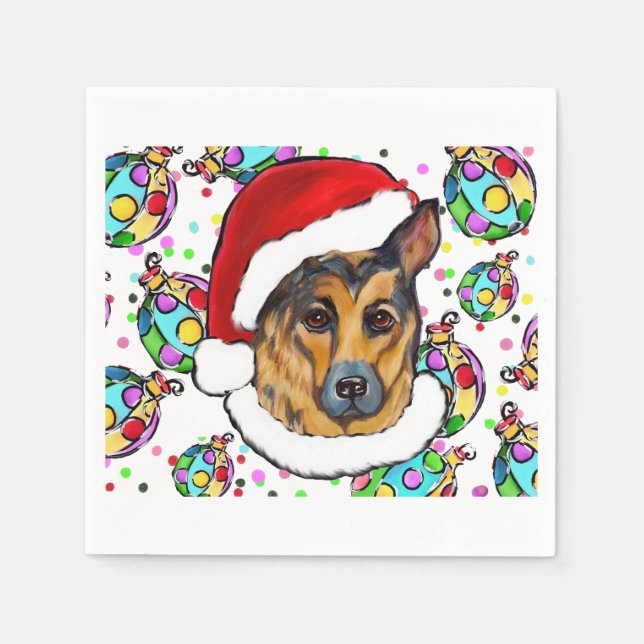 SCHWEIZER SCHÄFERHUND PAPPERSSERVETT (Framsidan)