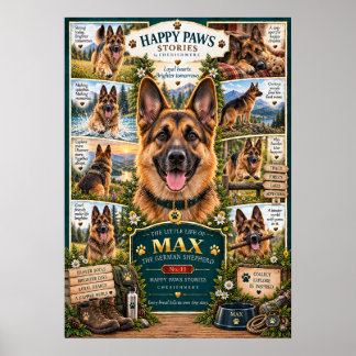 Schweizer Schäferhund Plakat Det lilla livet för M Poster