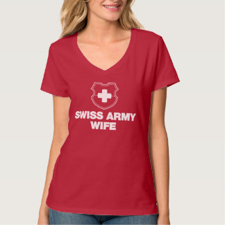 Schweizisk arméfruT-tröja Tee Shirt