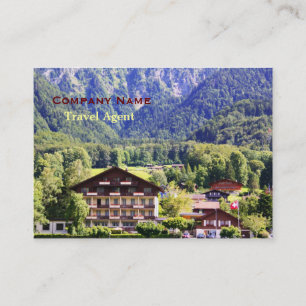 Schweizisk chalet visitkort