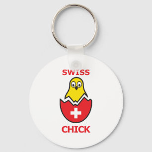 Schweizisk chick nyckelring