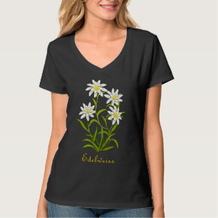 Schweizisk Edelweiss alpin blommaskjorta Tee