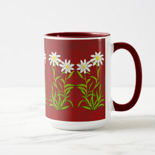 Schweizisk Edelweiss blommamugg Mugg