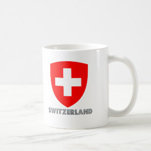 Schweizisk Emblem Kaffemugg