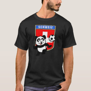 Schweizisk fotbollPanda (mörka skjortor) T-shirt