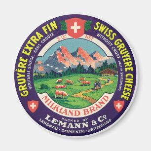 Schweizisk GruyereostLangnau Emmental Schweitz Magnet