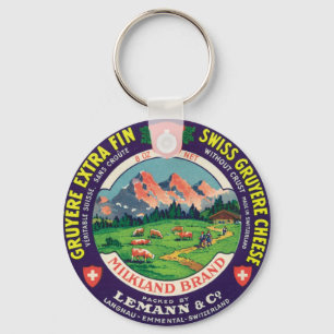 Schweizisk GruyereostLangnau Emmental Schweitz Nyckelring