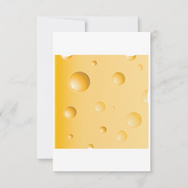 Schweizisk ostskiva gul Gruyère Inbjudningar (Framsida)