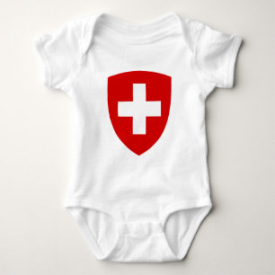 Schweizisk vapensköld - schweizisk souvenir t shirt