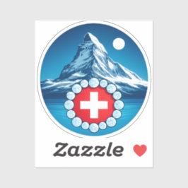 Schweiziska Alperna - Matterhorn Klistermärken