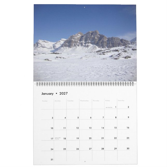 Schweiziska Alpernor 2014 Kalender (Jan 2027)