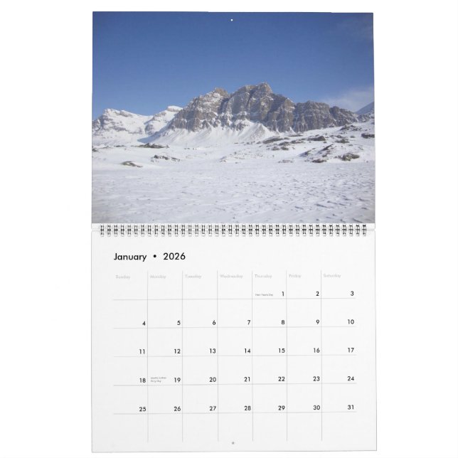 Schweiziska Alpernor 2014 Kalender (Jan 2026)