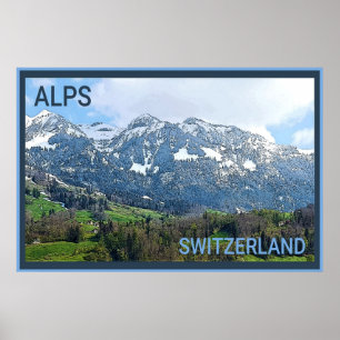Schweiziska Alpernor Resor Poster