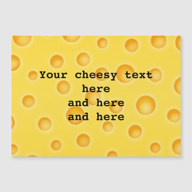 Schweiziska Cheezy Struktur Mönster (Framsida)