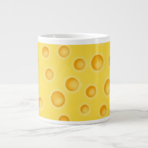 Schweiziska Cheezy Struktur Mönster Jumbo Mugg