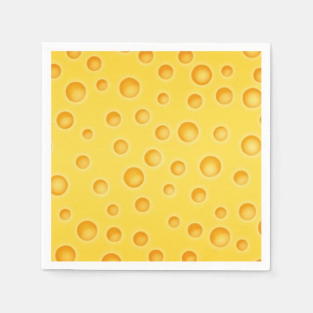 Schweiziska Cheezy Struktur Mönster Pappersservett (Framsidan)