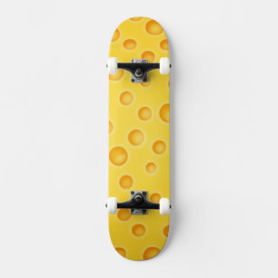Schweiziska Cheezy Struktur Mönster Skateboard Bräda 20,5 Cm