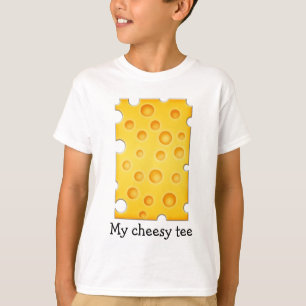 Schweiziska Cheezy Struktur Mönster T-shirt