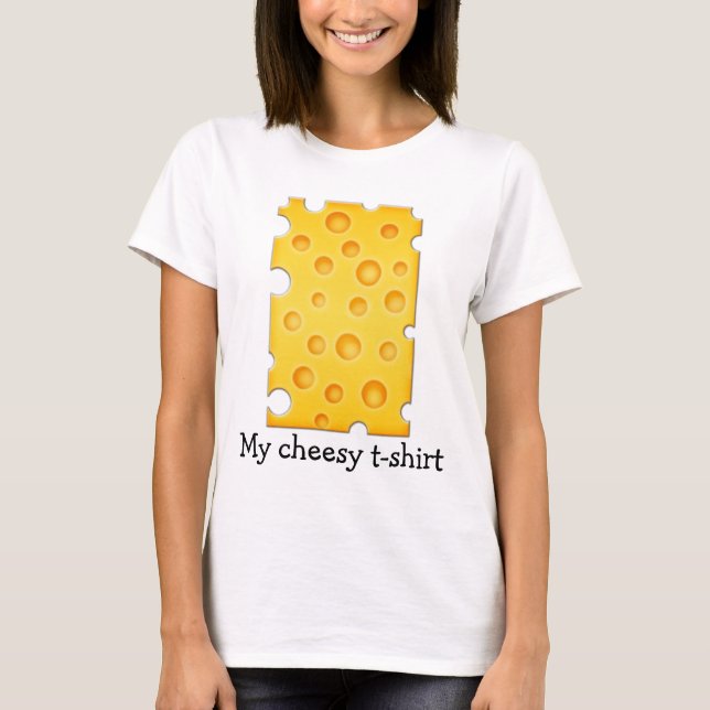 Schweiziska Cheezy Struktur Mönster Tee (Framsida)