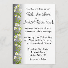 Schweiziska Edelweiss blommar bröllopinbjudan Inbjudningar