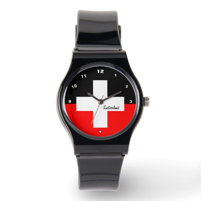schweiziska Flagga,kor, Schweiz/sport Armbandsur (Framsida)