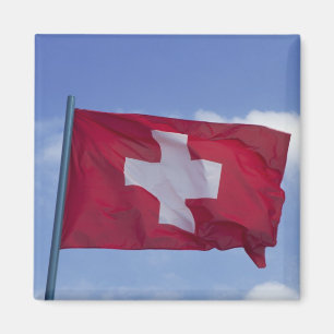 Schweiziska flaggan RF) Magnet