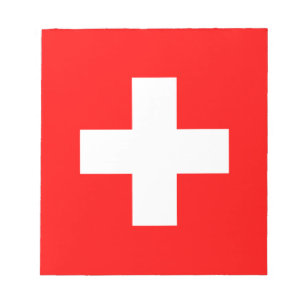 Schweiziska flaggan (Schweiz) Anteckningsblock