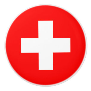 Schweiziska flaggan (Schweiz) Knopp