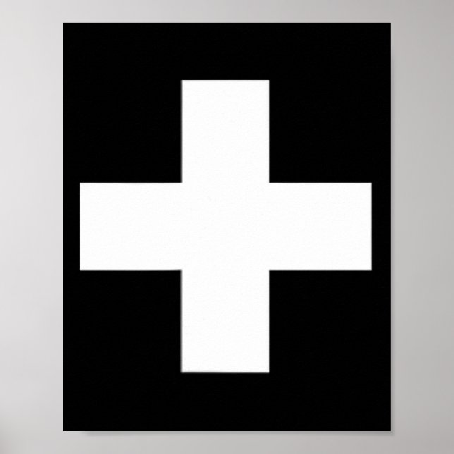 Schweiziska flaggan Schweiz kors vandring Lucerne  Poster (Framsidan)