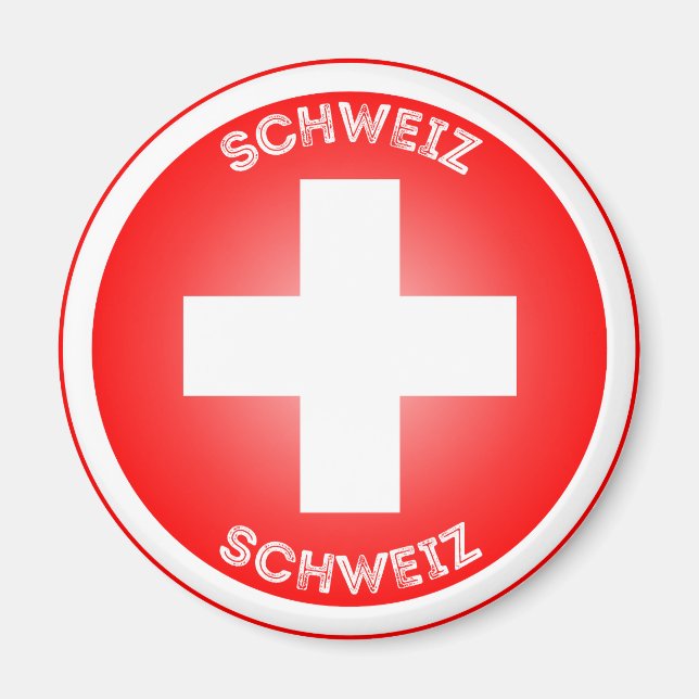 Schweiziska kulturarvsemblem magnet (Framsidan)