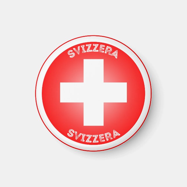 Schweiziska kulturarvsemblem magnet (Framsidan)
