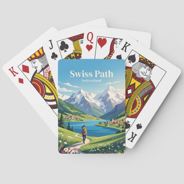 Schweiziska leden, Vierwaldstättersjön Schweiz Casinokort (Baksidan)