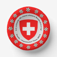 Schweiziska nationaldagen Schweiz Flagga Edelweiss