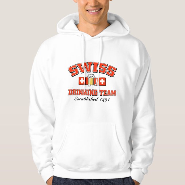 Schweiziskt dricka lag sweatshirt (Framsida)