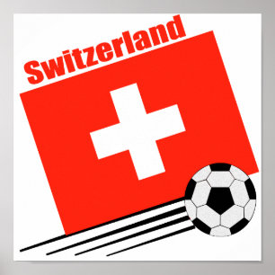Schweiziskt fotbolllag poster