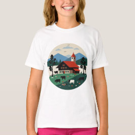Schweiziskt landskap t shirt