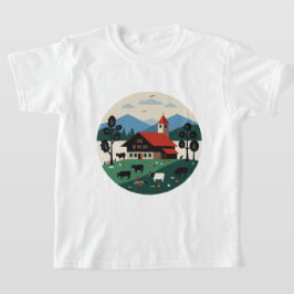 Schweiziskt landskap t shirt
