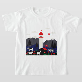 Schweiziskt landskap t shirt
