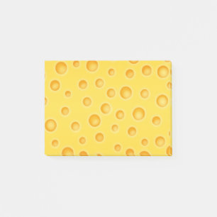 Schweiziskt mönster för ostCheezy struktur Post-it Block