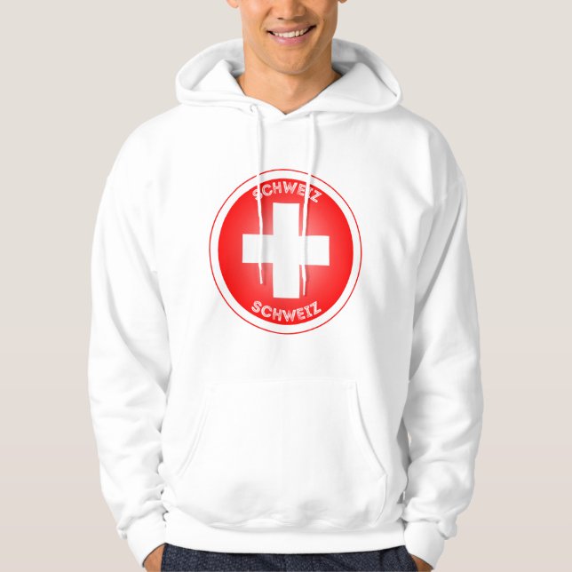 Schweizkors Schweiz Hoodie (Framsida)
