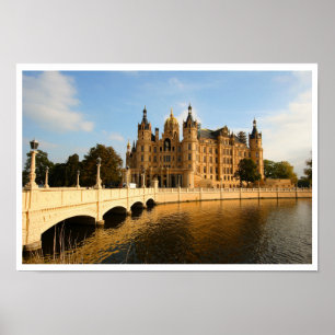 Schwerin Castle, Mecklenburg-Vorpommern, Tyskland Poster