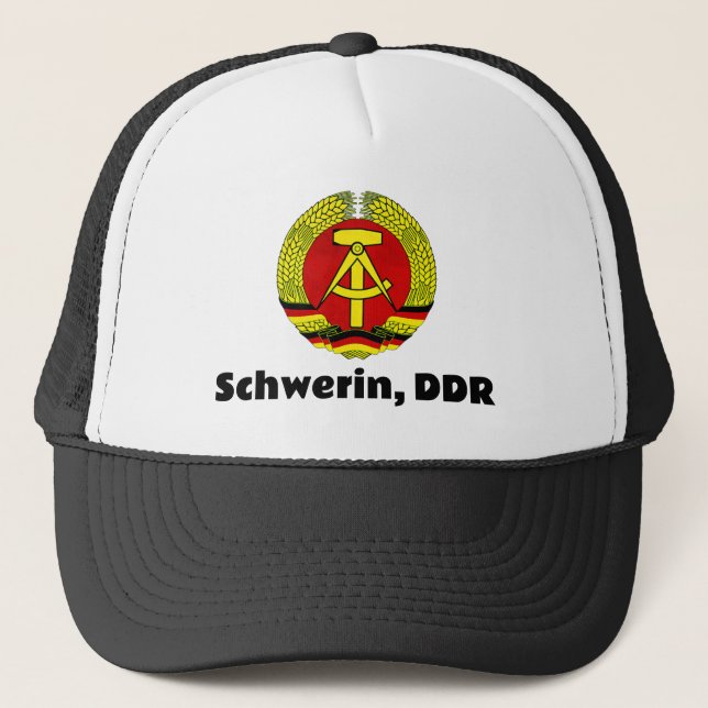 Schwerin, DDR, Schwerin, Tyskland, Öster German Os Keps (Framsida)
