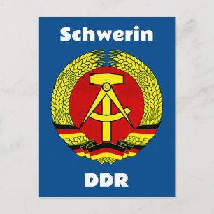 Schwerin, DDR, Schwerin, Tyskland, Öster German Os Vykort