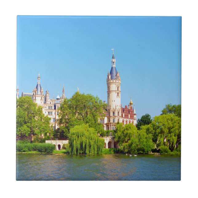 Schwerin Palace, Tyskland Kakelplatta (Framsidan)
