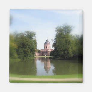 Schwetzingen trädgårdar, tyskland moské magnet
