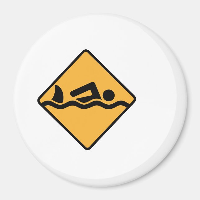 Schwimmen Magnet (Framsidan)