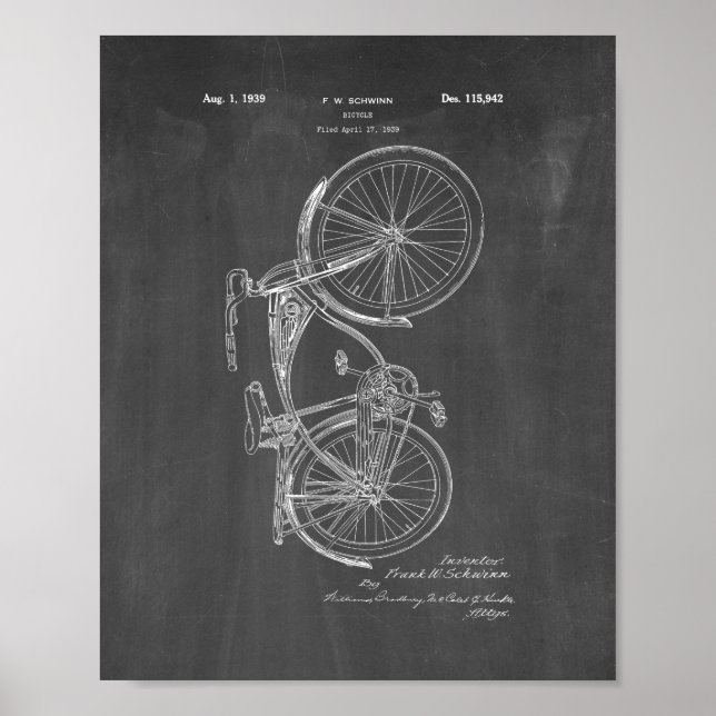 Schwinn Bicycle Patent - kretskort Poster (Framsidan)