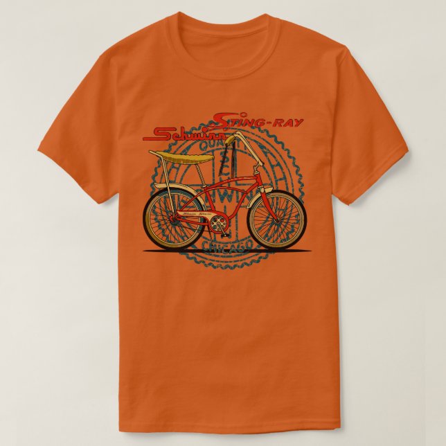 Schwinn Stingray Vintage Bicycle Tribute T Shirt (Design framsida)