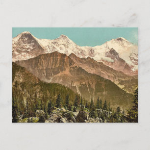 Schynige Platte, Eiger, Monch och Jungfrau, Bernes Vykort