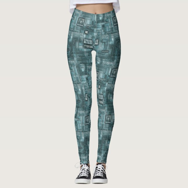 Sci-Fi 4-kopplingar Leggings (Framsida)